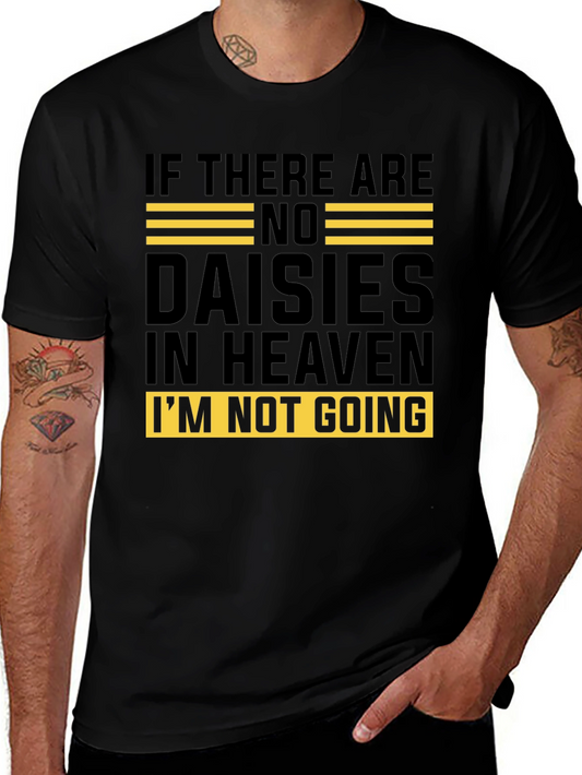Daisies in Heaven Graphic Tee - Unisex Black T-Shirt