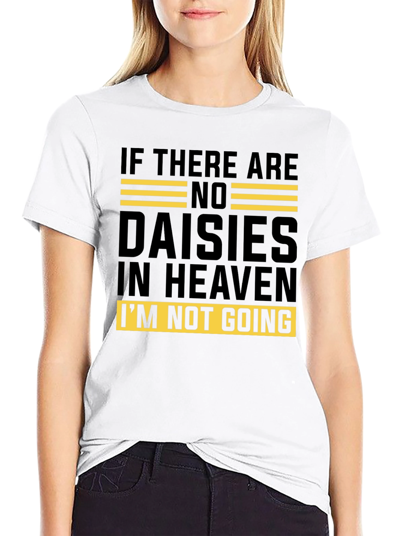Daisies in Heaven Graphic Tee - Unisex Black T-Shirt