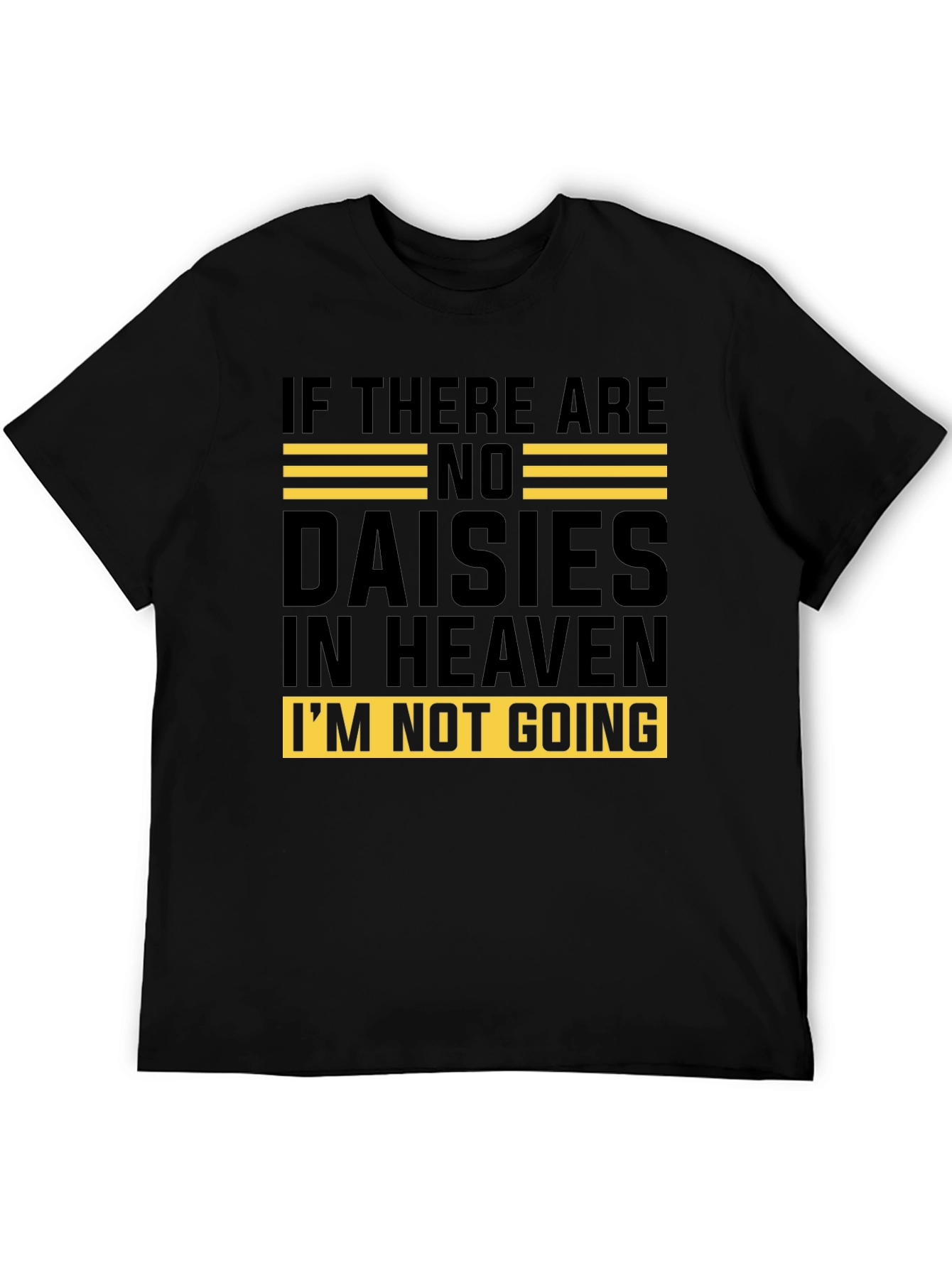 Daisies in Heaven Graphic Tee - Unisex Black T-Shirt