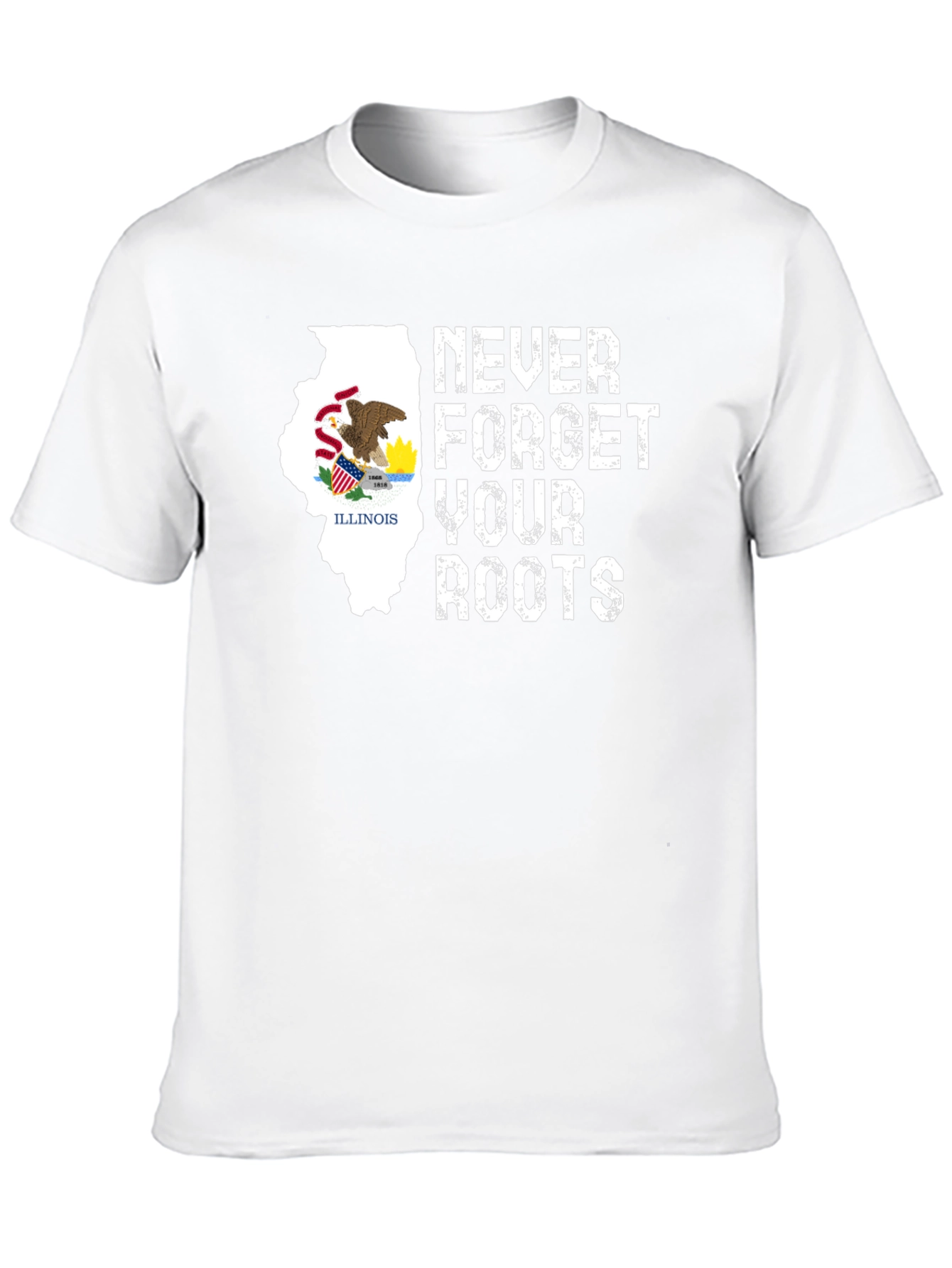 Illinois Roots T-Shirt - Never Forget Your Roots