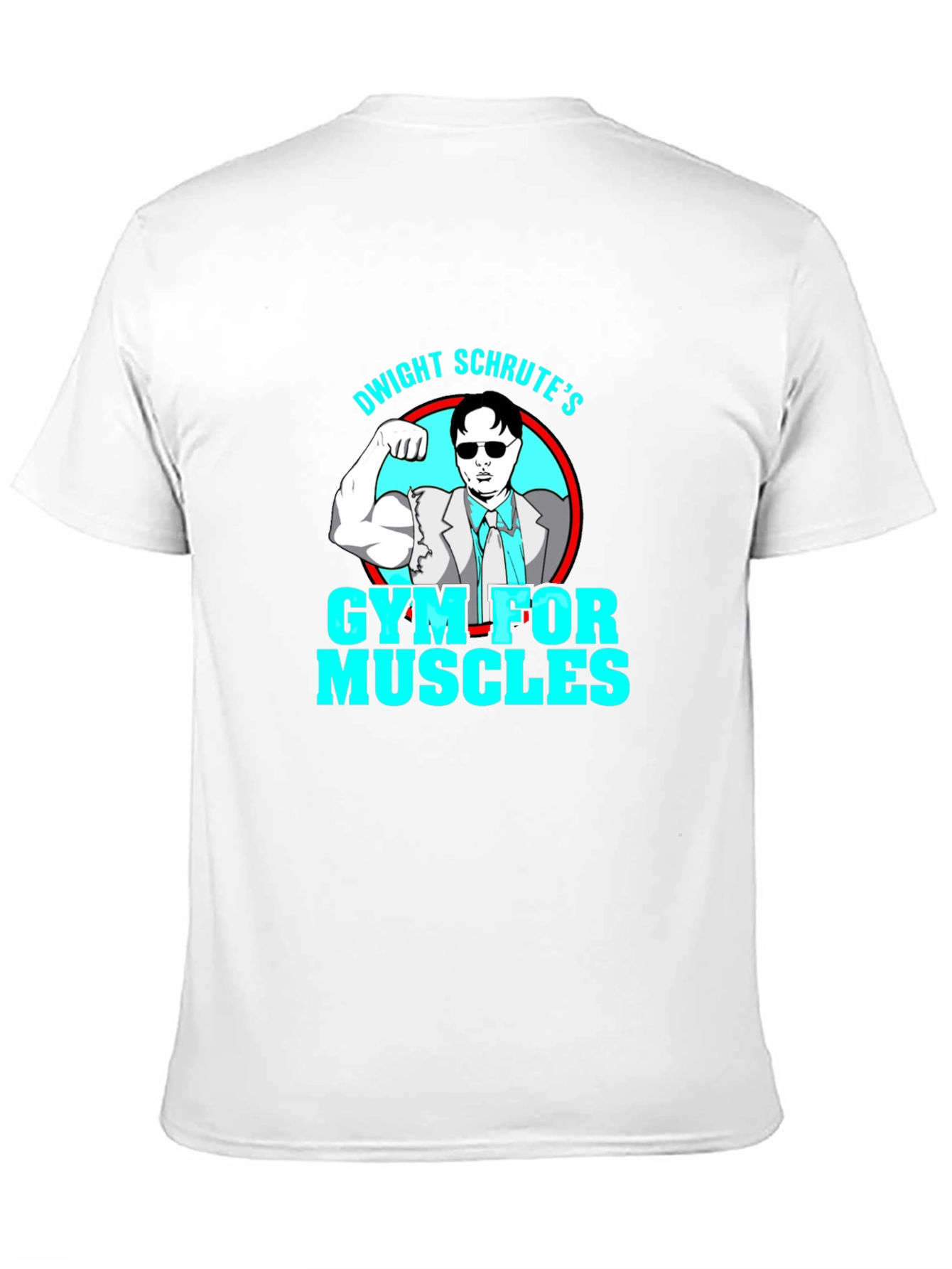 Dwight Schrutes Gym for Muscles Black T-Shirt