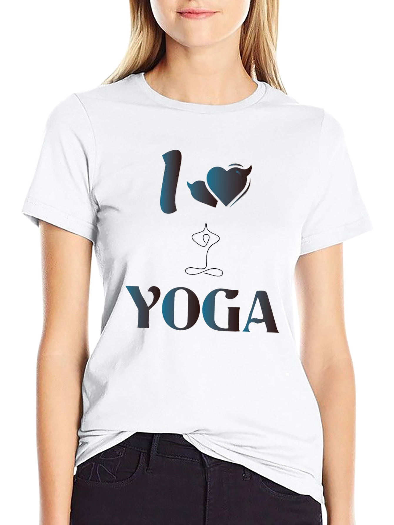 I Love Yoga Graphic T-Shirt