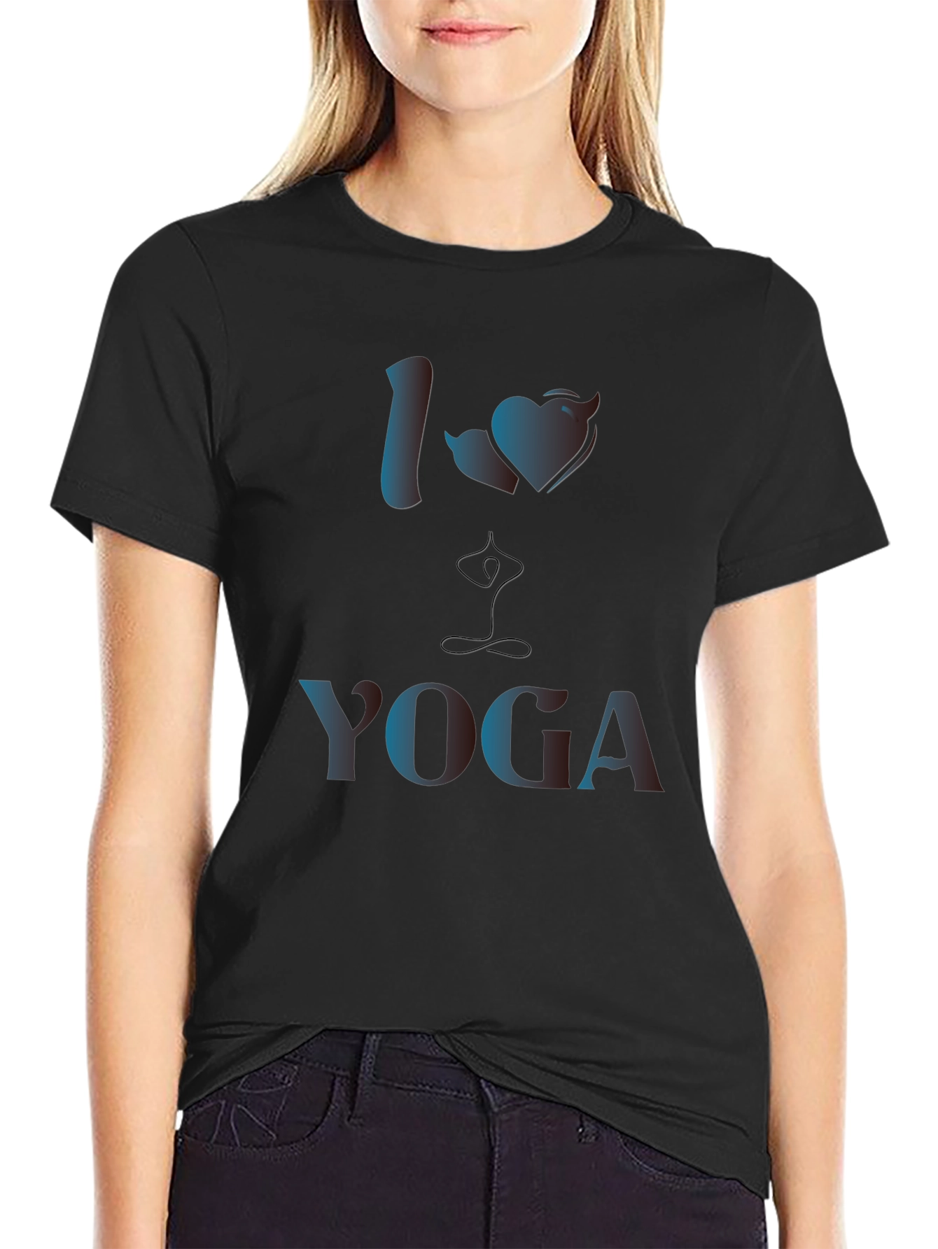 I Love Yoga Graphic T-Shirt