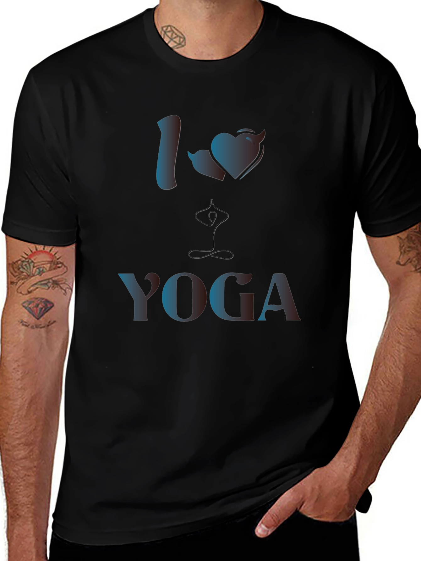 I Love Yoga Graphic T-Shirt