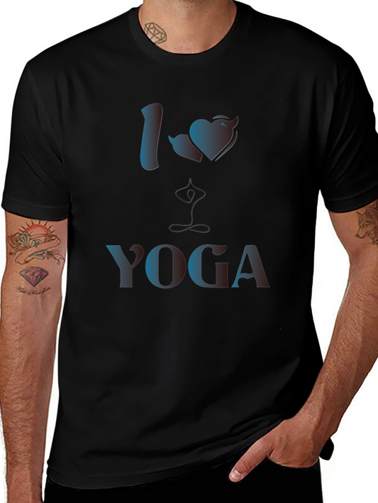 I Love Yoga Graphic T-Shirt