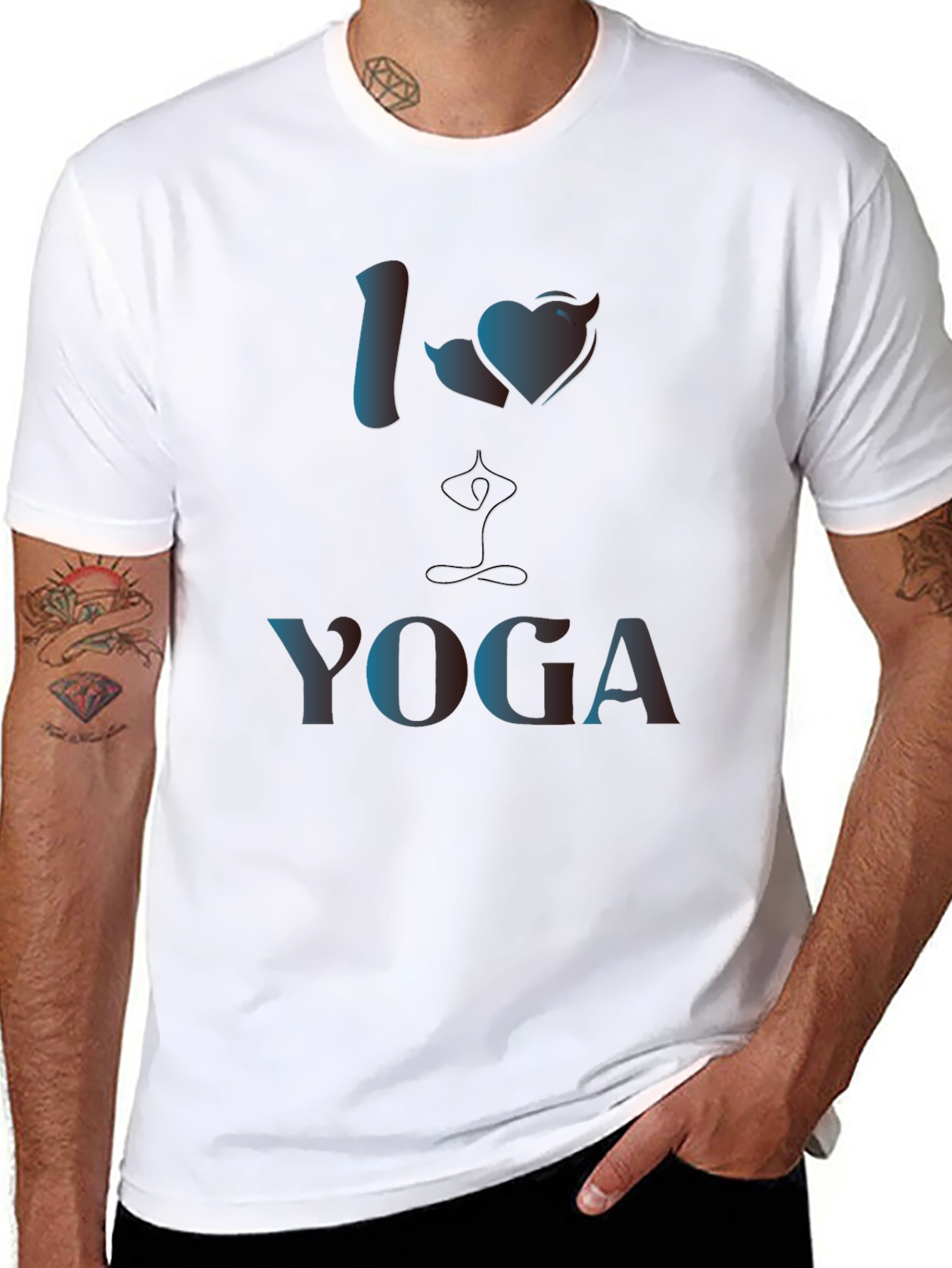 I Love Yoga Graphic T-Shirt