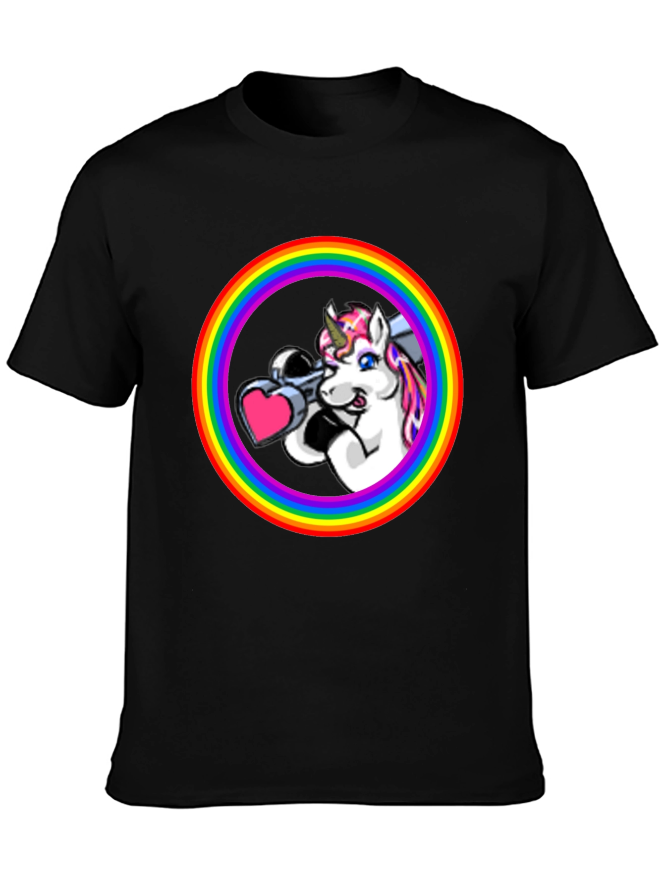 Unicorn Bazooka Rainbow T-Shirt