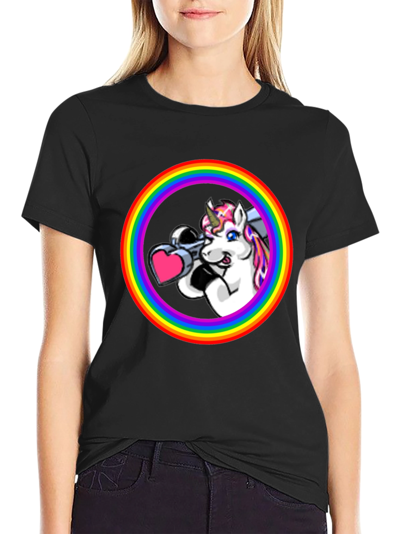 Unicorn Bazooka Rainbow T-Shirt