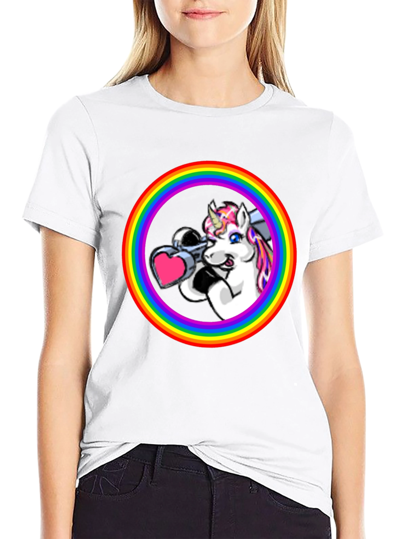 Unicorn Bazooka Rainbow T-Shirt