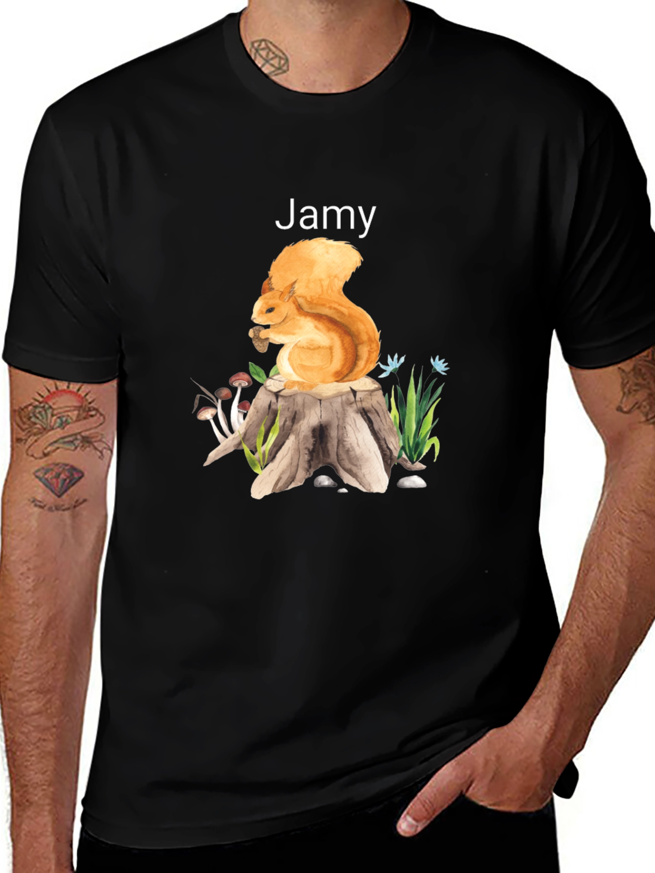 Squirrel Stump Jamy Graphic Tee