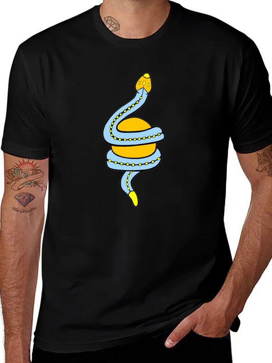 Snake Wrapped Around Orb Graphic Tee