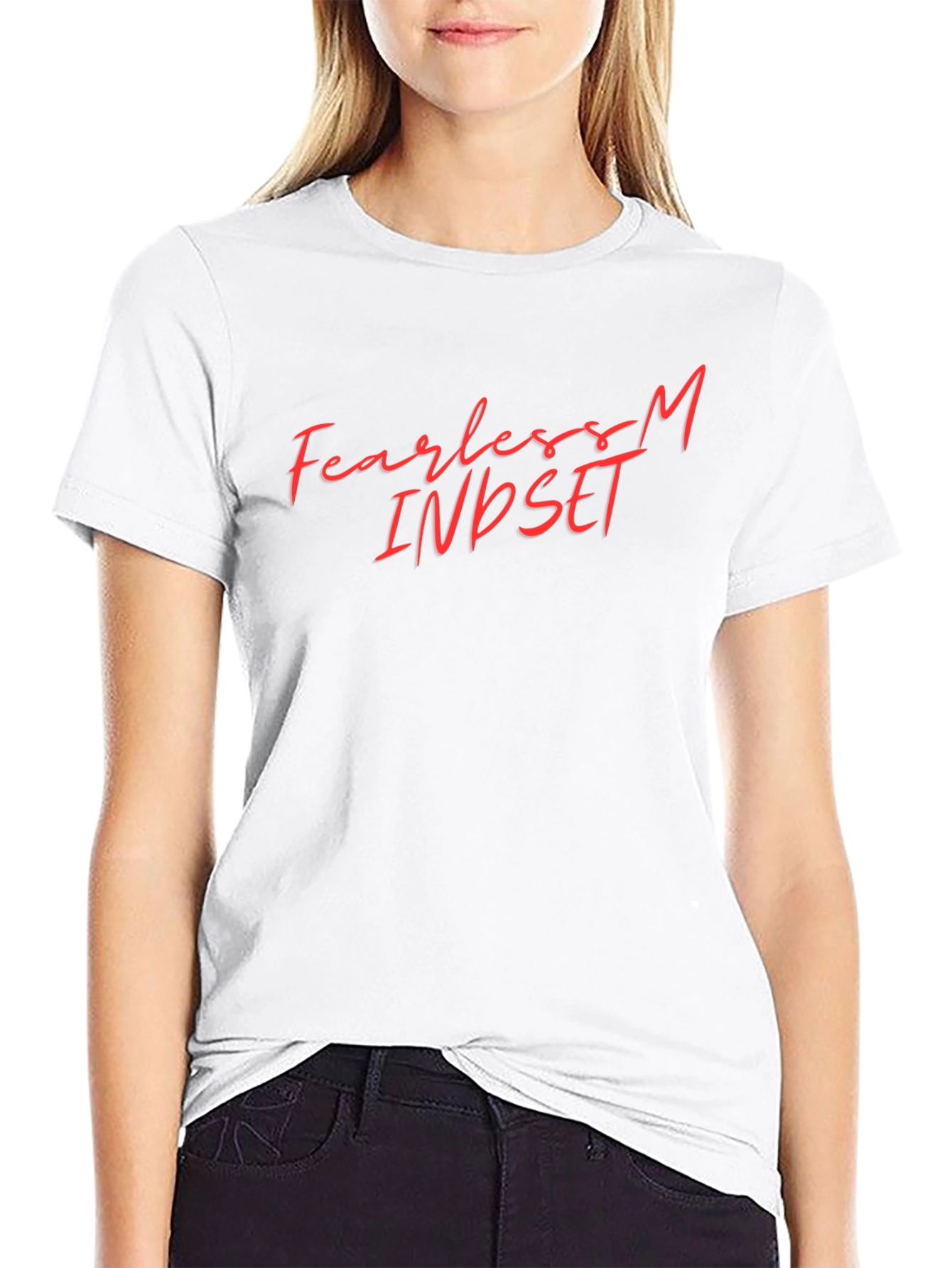 Fearless Mindset Black Graphic Tee