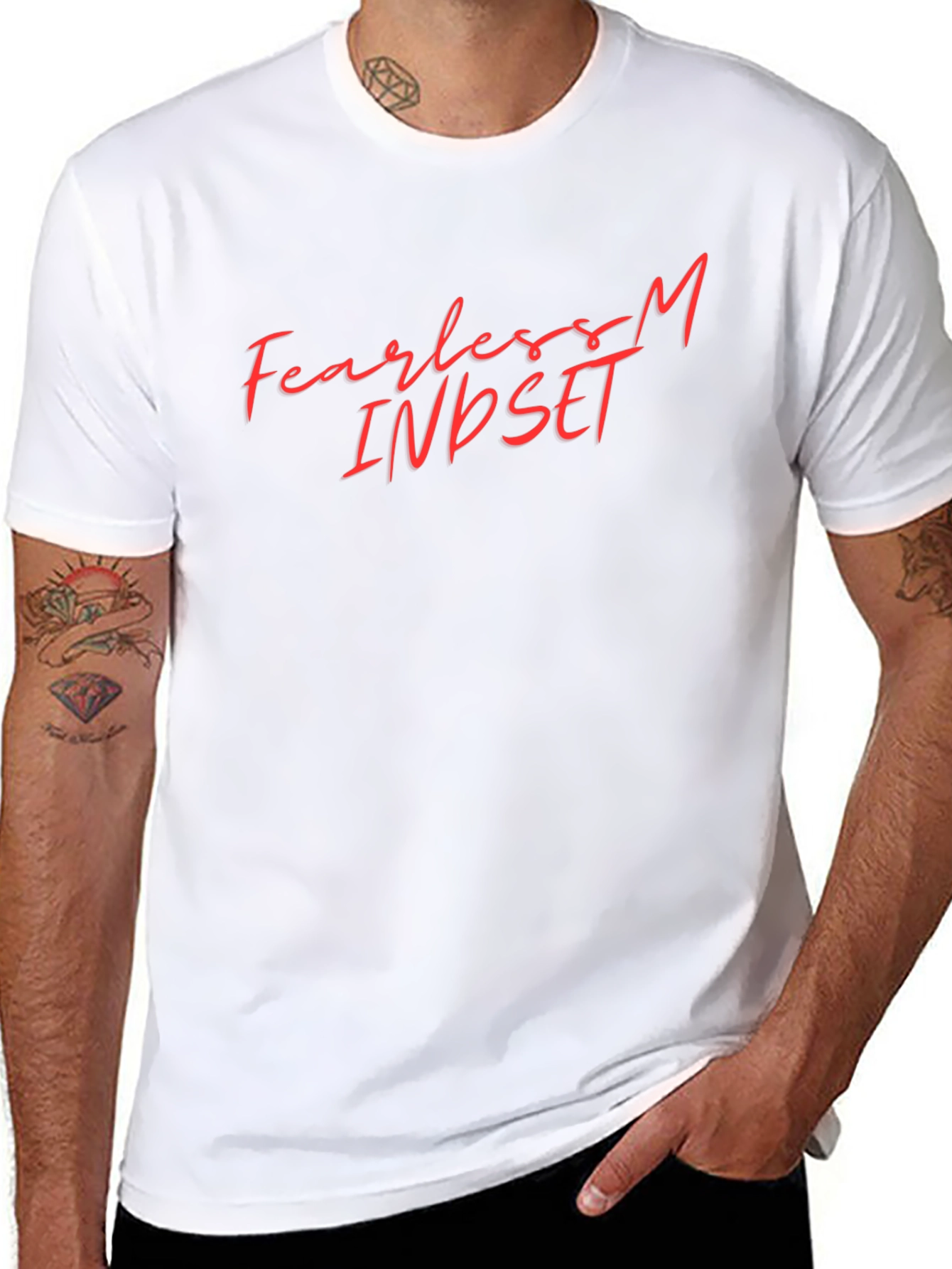Fearless Mindset Black Graphic Tee