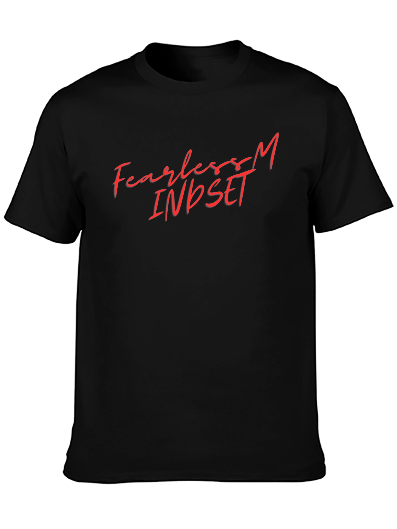 Fearless Mindset Black Graphic Tee