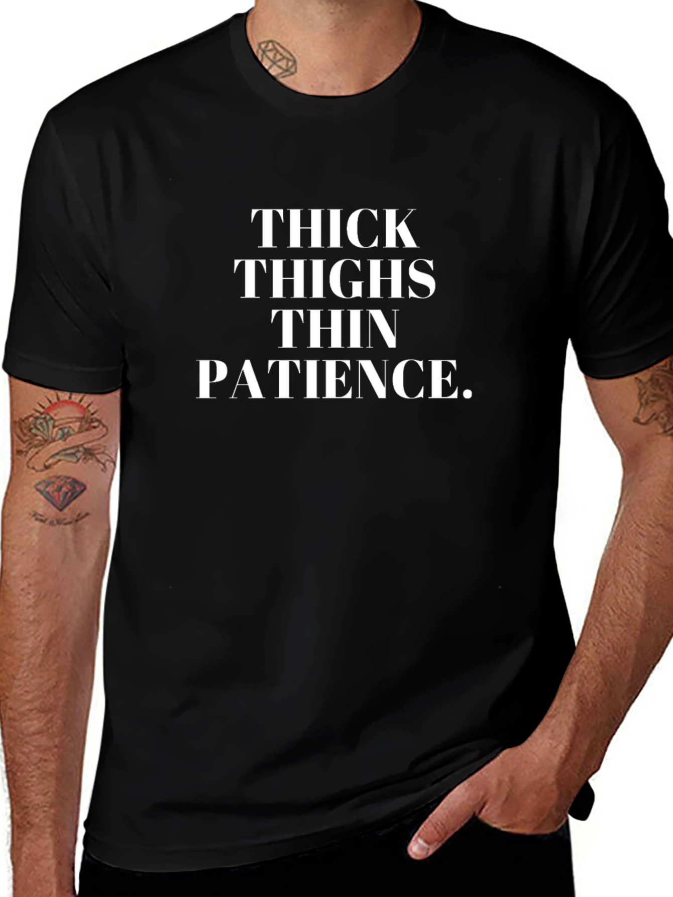 Thick Thighs Thin Patience Graphic Tee - Unisex