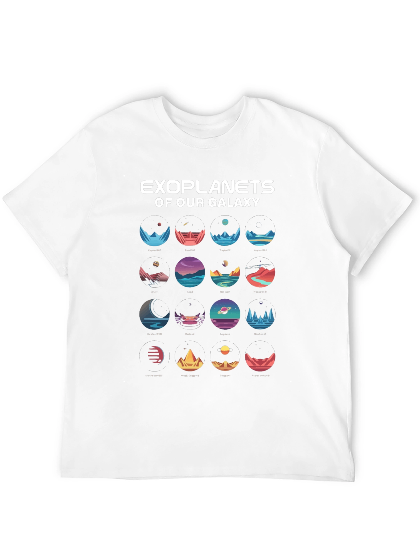 Exoplanets Galaxy T-Shirt - Space Lover Tee