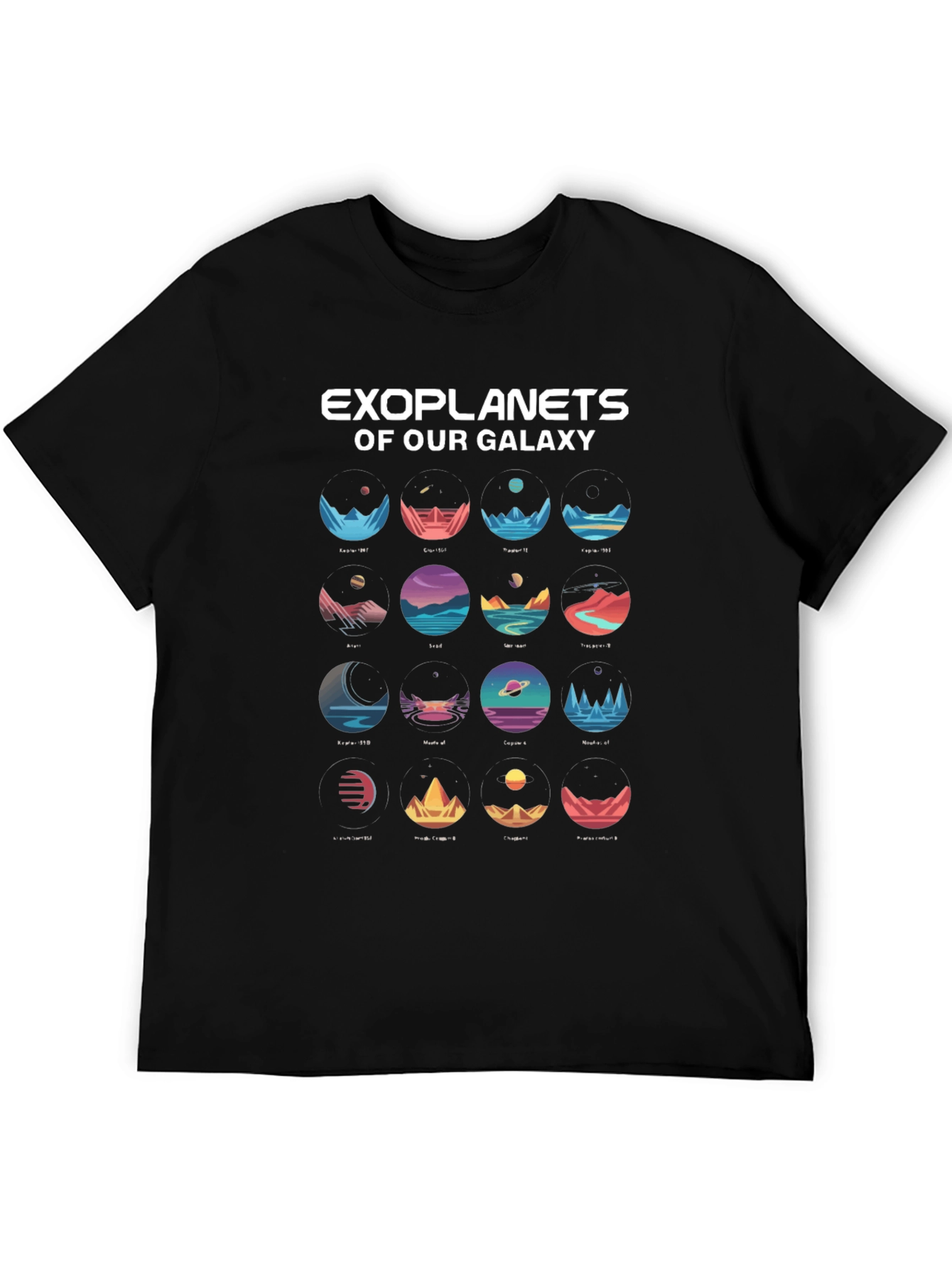 Exoplanets Galaxy T-Shirt - Space Lover Tee