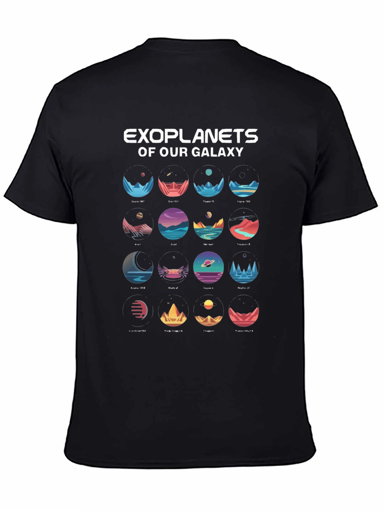 Exoplanets Galaxy T-Shirt - Space Lover Tee