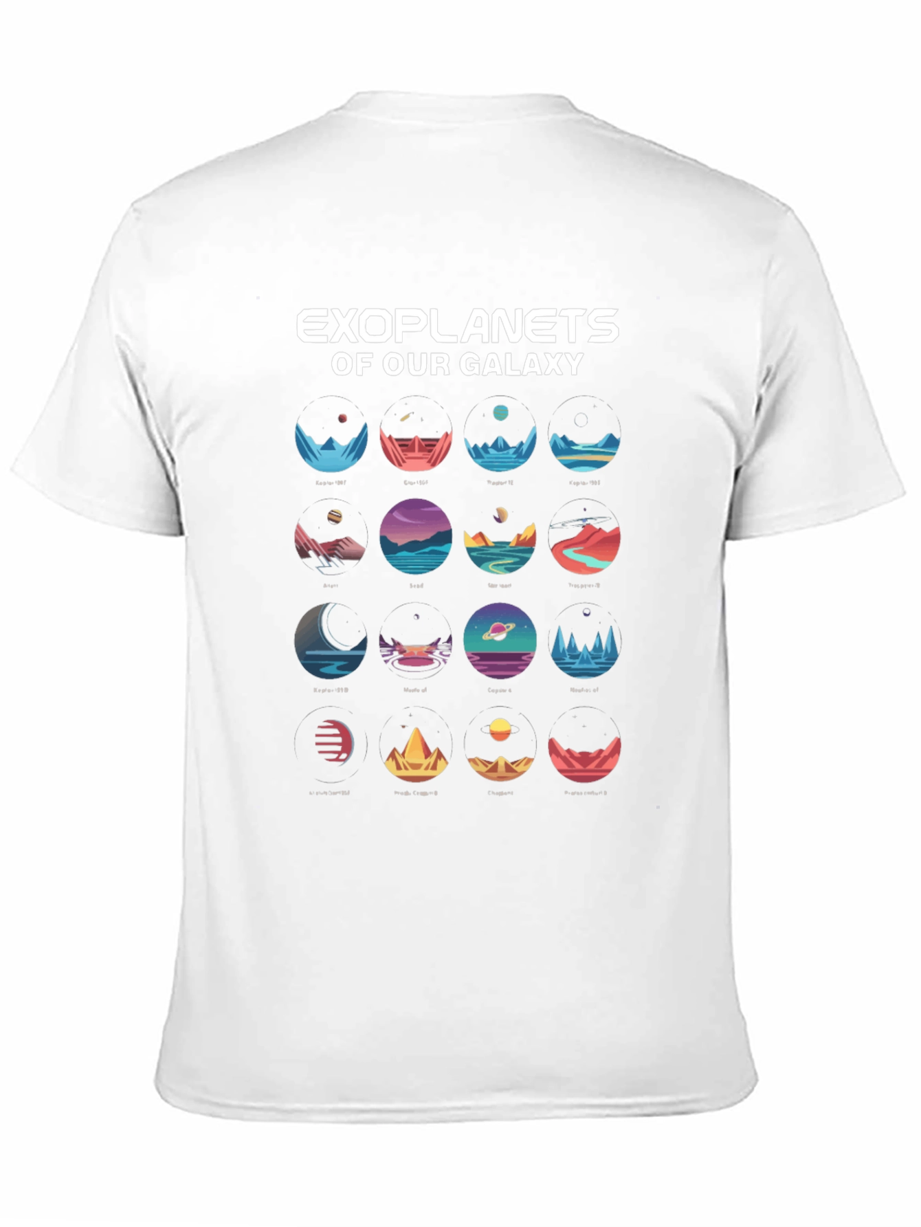 Exoplanets Galaxy T-Shirt - Space Lover Tee
