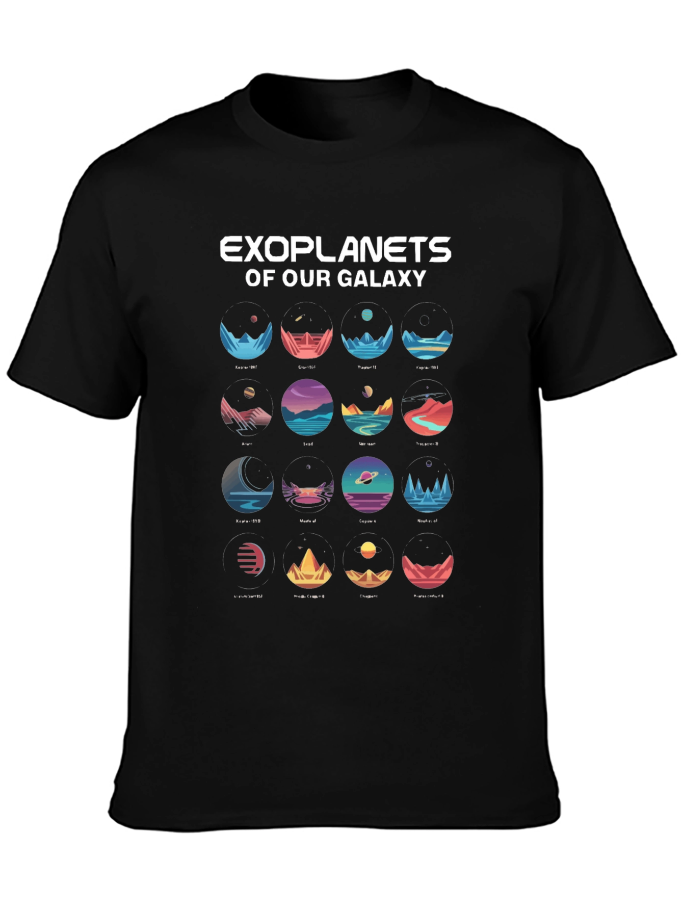 Exoplanets Galaxy T-Shirt - Space Lover Tee