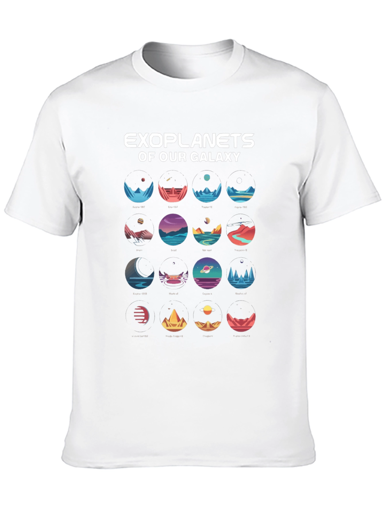 Exoplanets Galaxy T-Shirt - Space Lover Tee