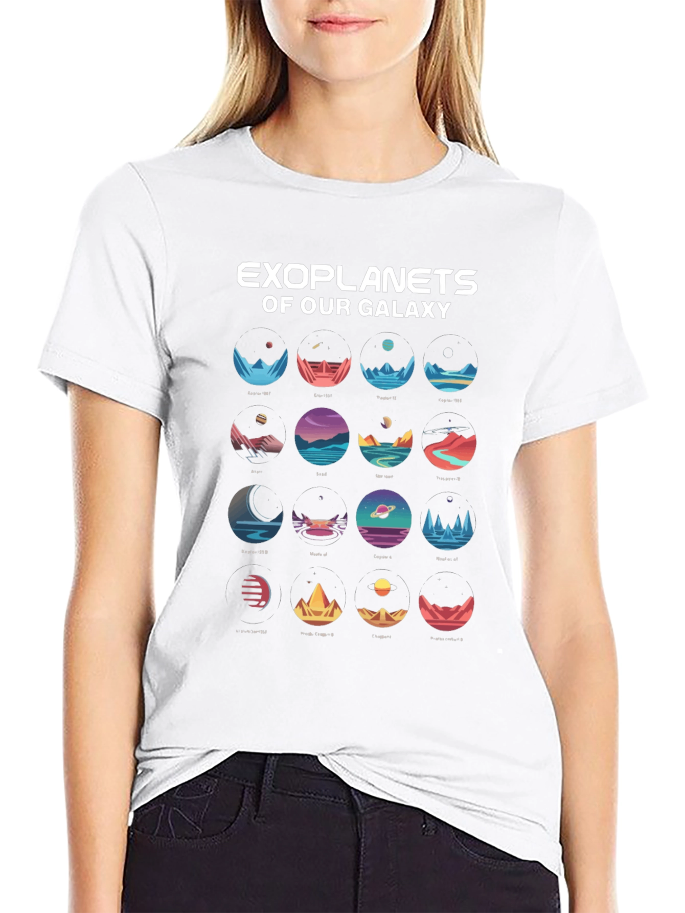 Exoplanets Galaxy T-Shirt - Space Lover Tee