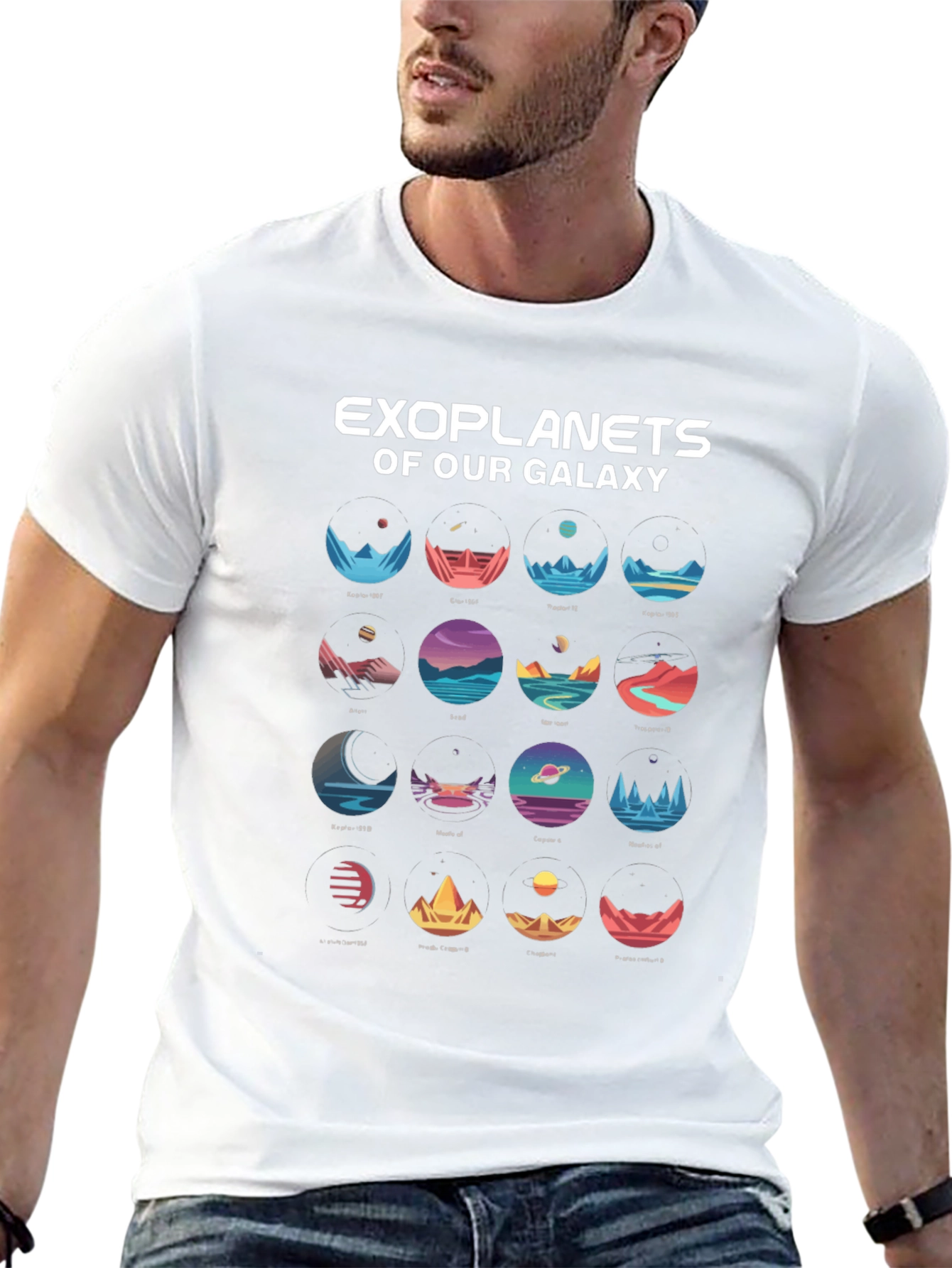 Exoplanets Galaxy T-Shirt - Space Lover Tee