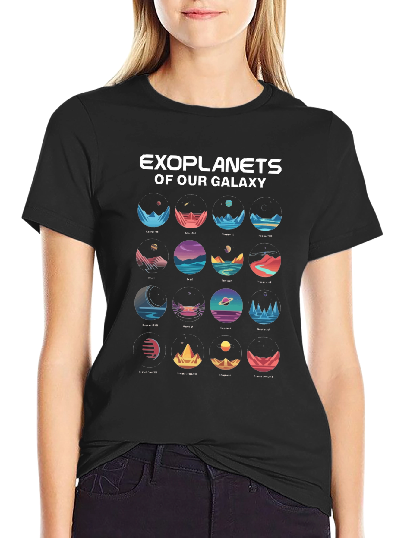 Exoplanets Galaxy T-Shirt - Space Lover Tee