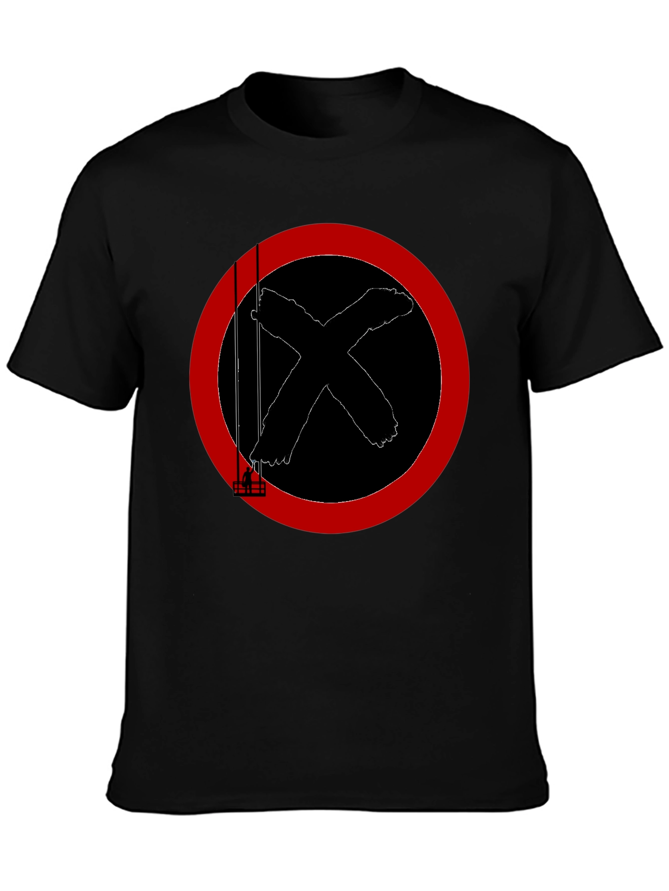 Graphic Tee: Red Circle X