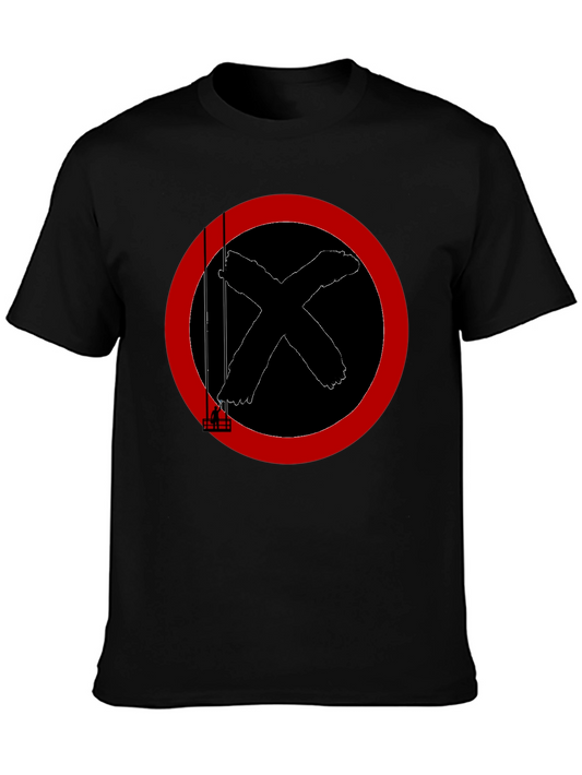 Graphic Tee: Red Circle X