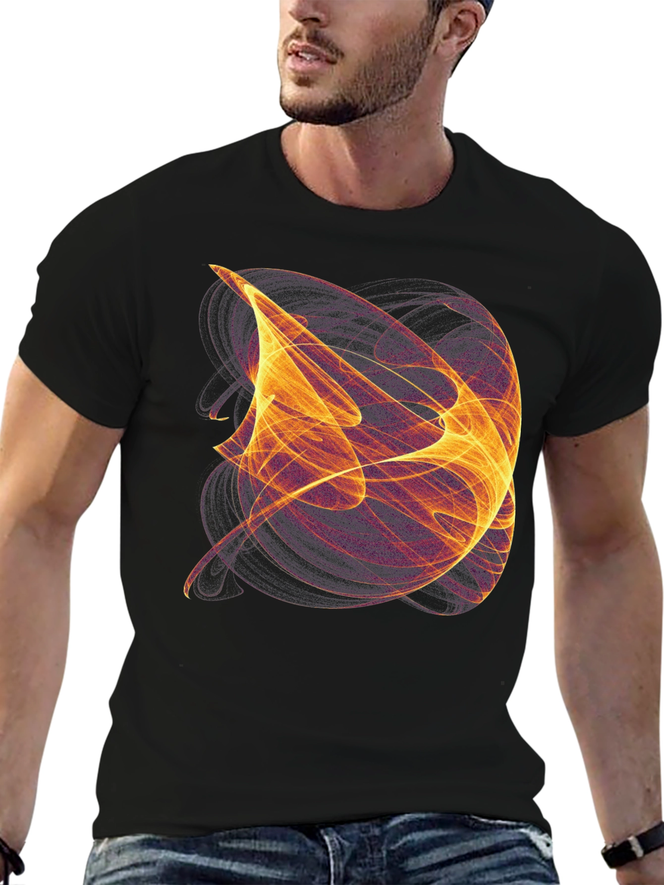 Abstract Energy Graphic T-Shirt