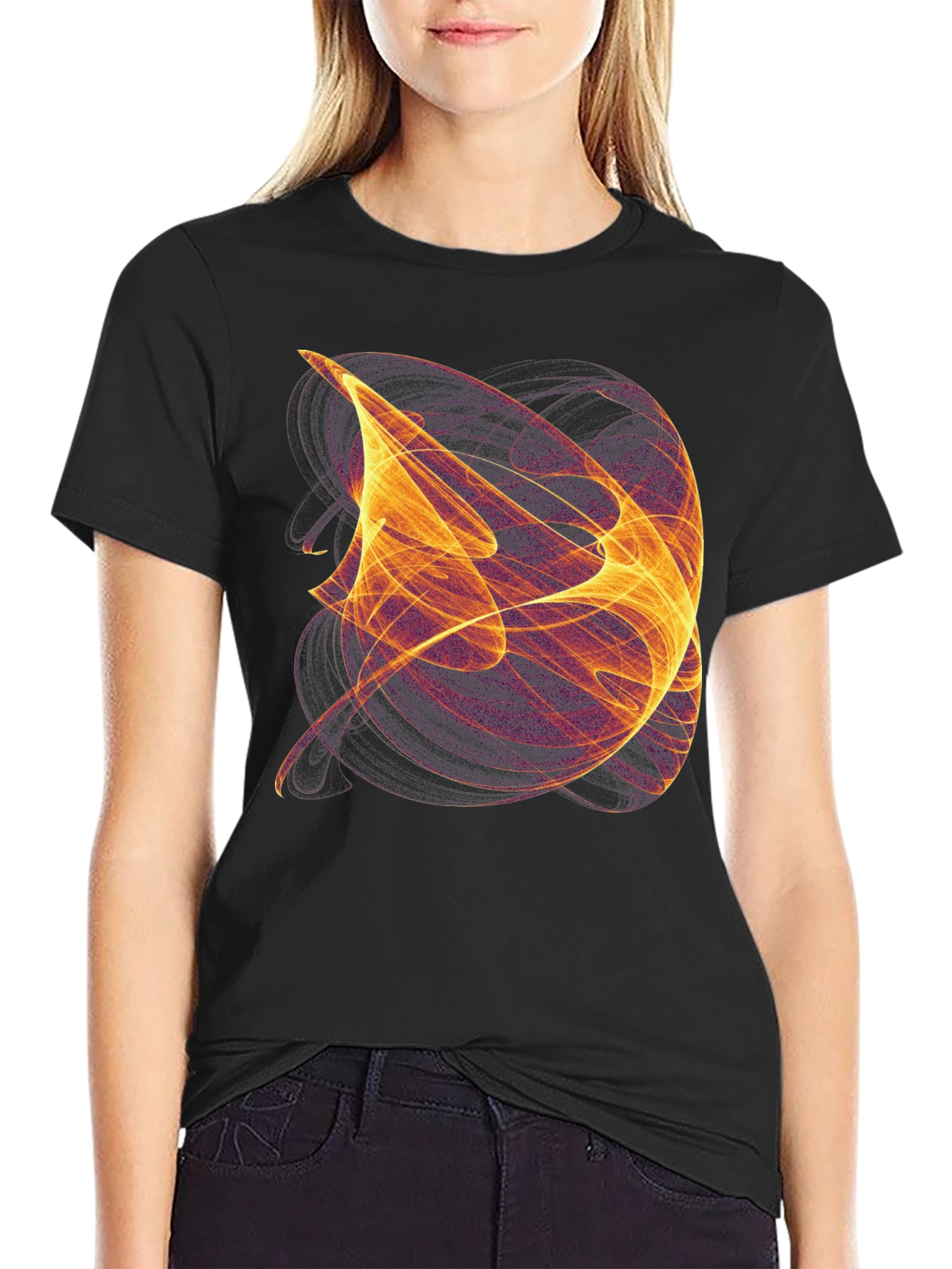 Abstract Energy Graphic T-Shirt