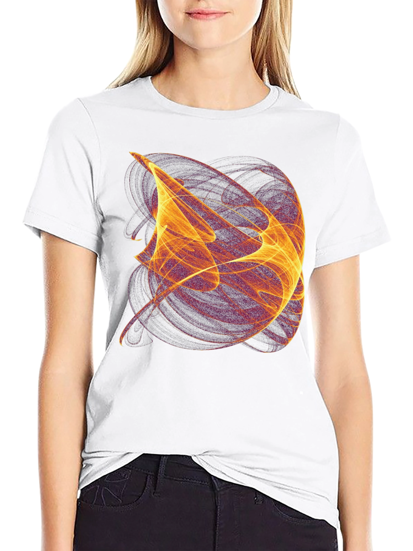 Abstract Energy Graphic T-Shirt