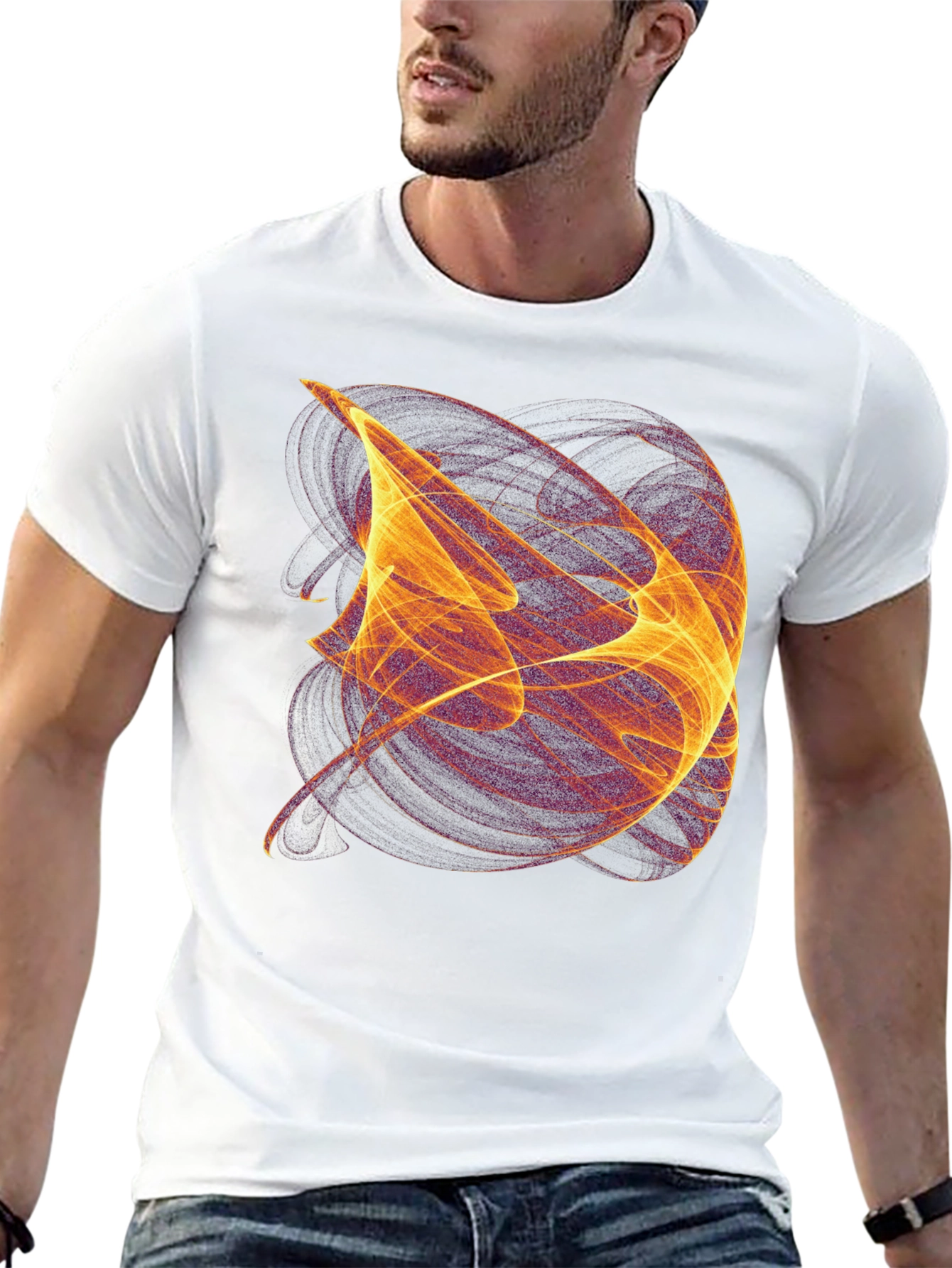 Abstract Energy Graphic T-Shirt