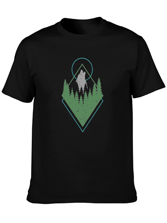 Wolf & Woods Graphic Tee - Black T-Shirt