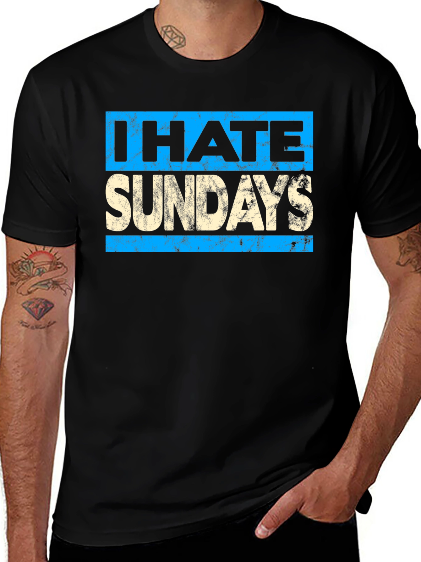 I Hate Sundays Graphic T-Shirt - Unisex Cotton Tee