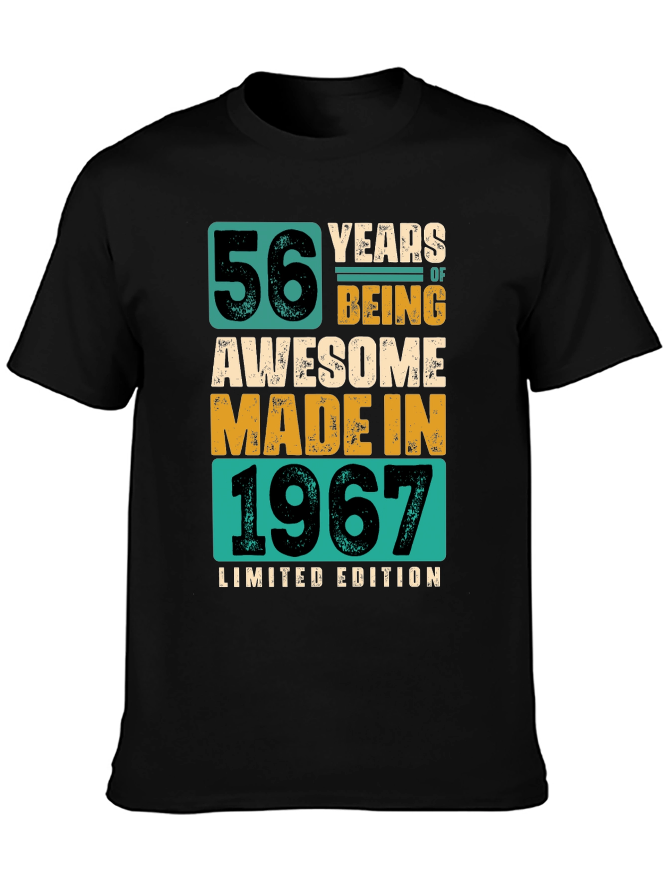 56 Years Awesome 1967 Limited Edition Graphic T-Shirt
