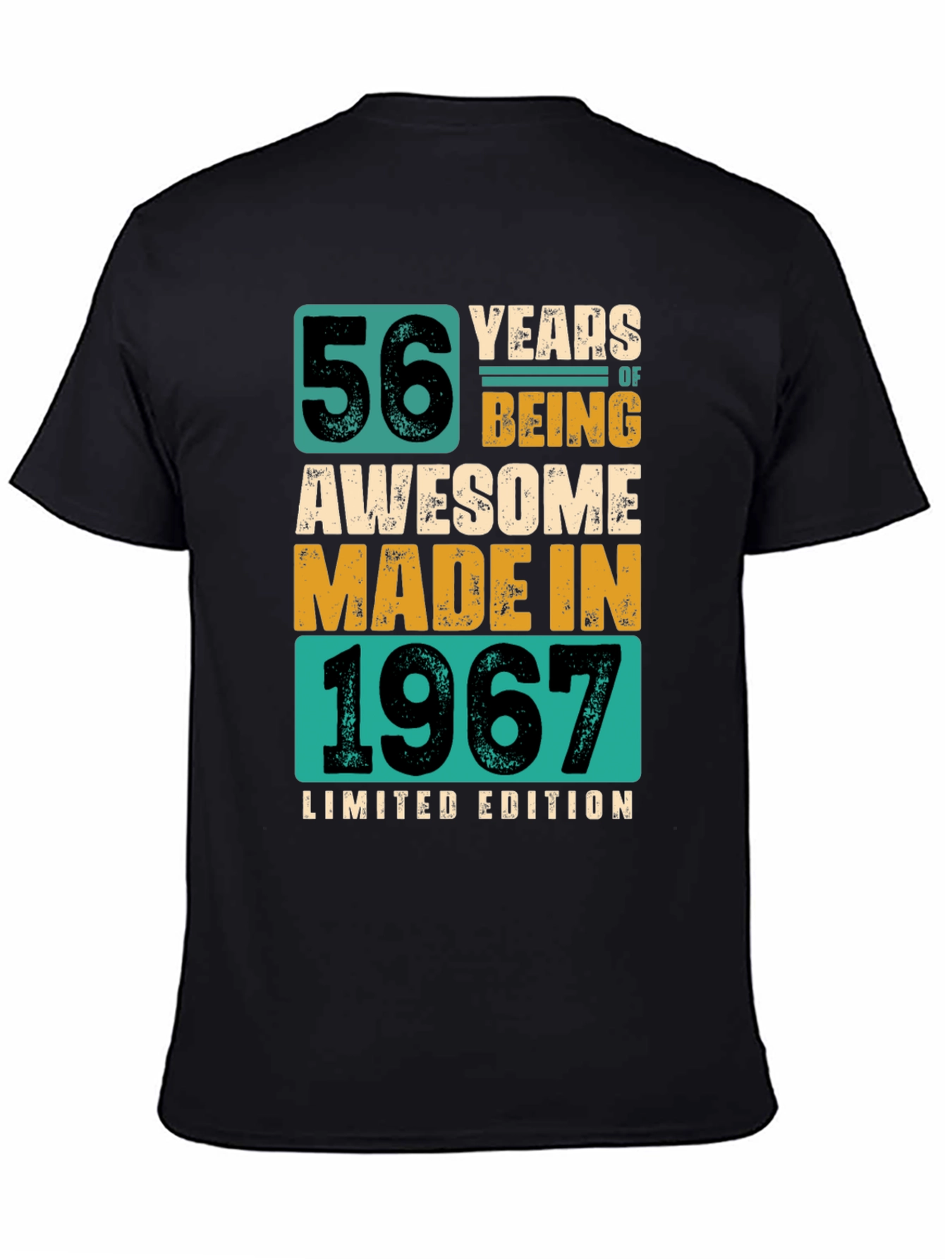 56 Years Awesome 1967 Limited Edition Graphic T-Shirt