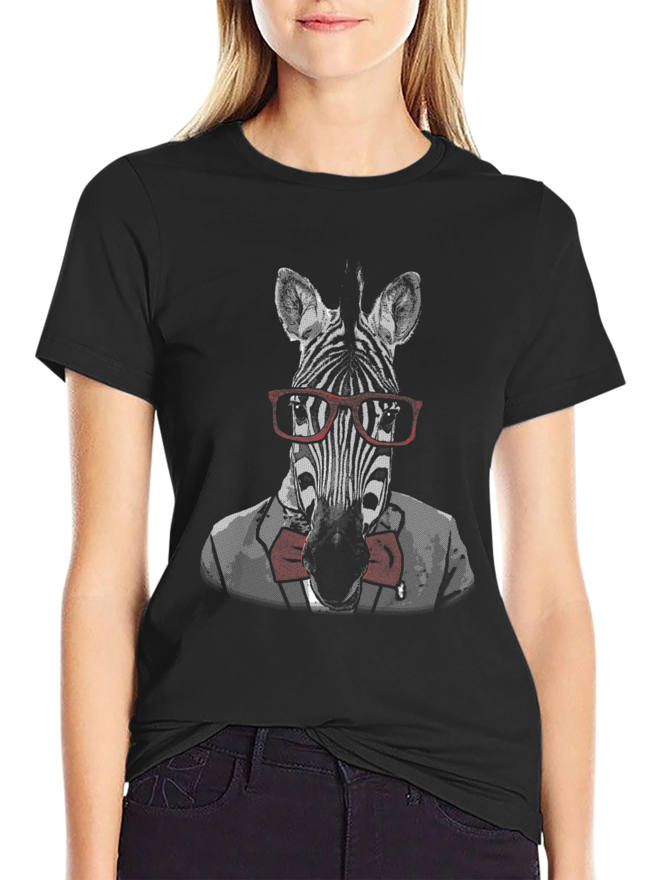 Dapper Zebra T-Shirt - Unique Animal Graphic Tee