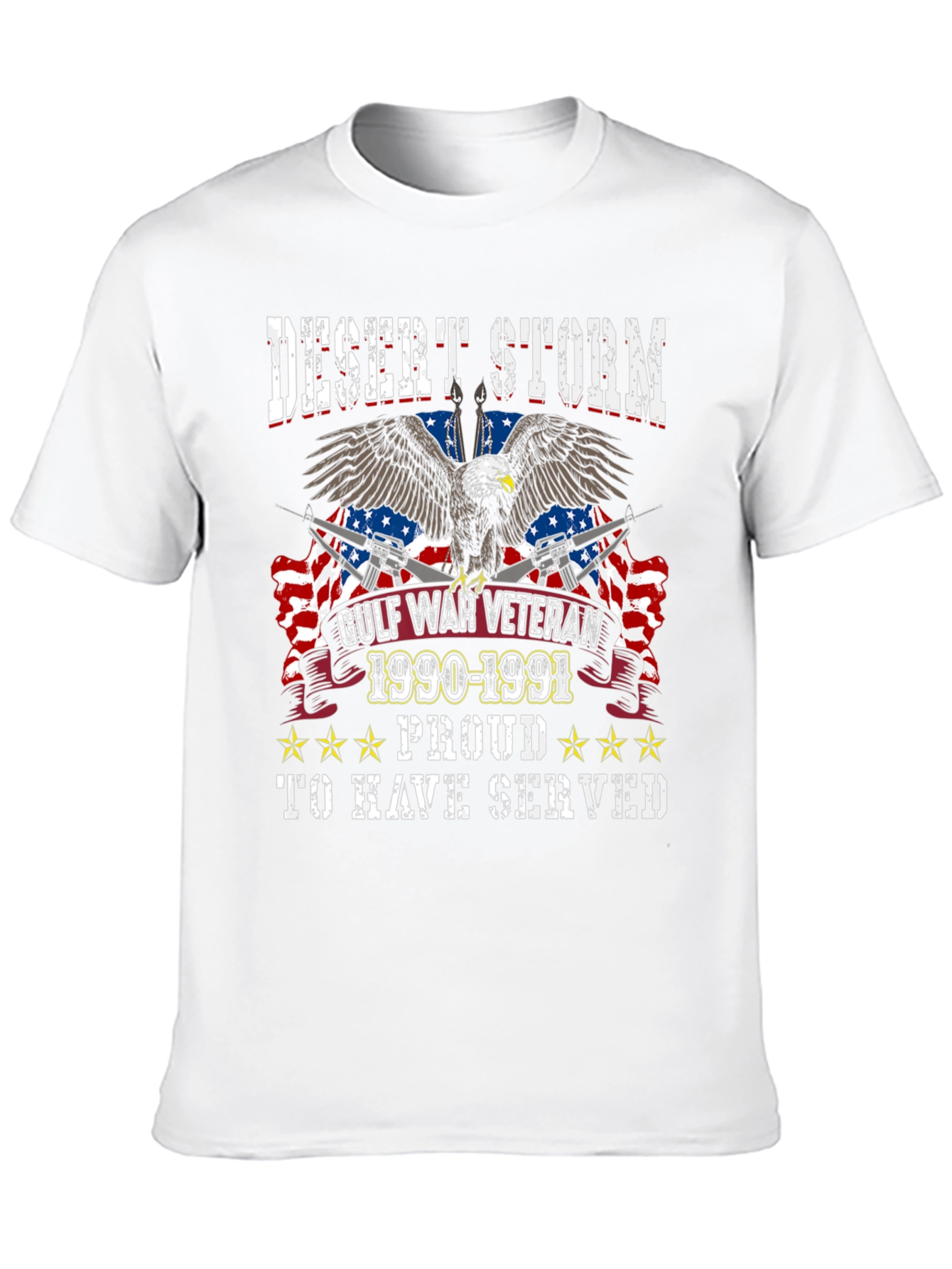 Desert Storm Veteran 1990-1991 Eagle Graphic T-Shirt