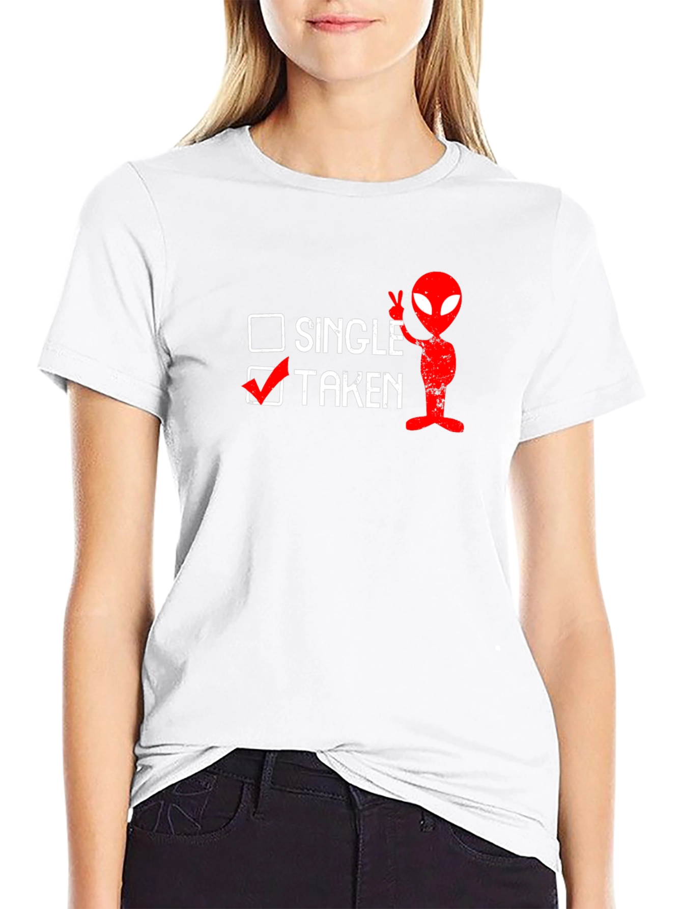 Funny Taken Alien Graphic T-Shirt