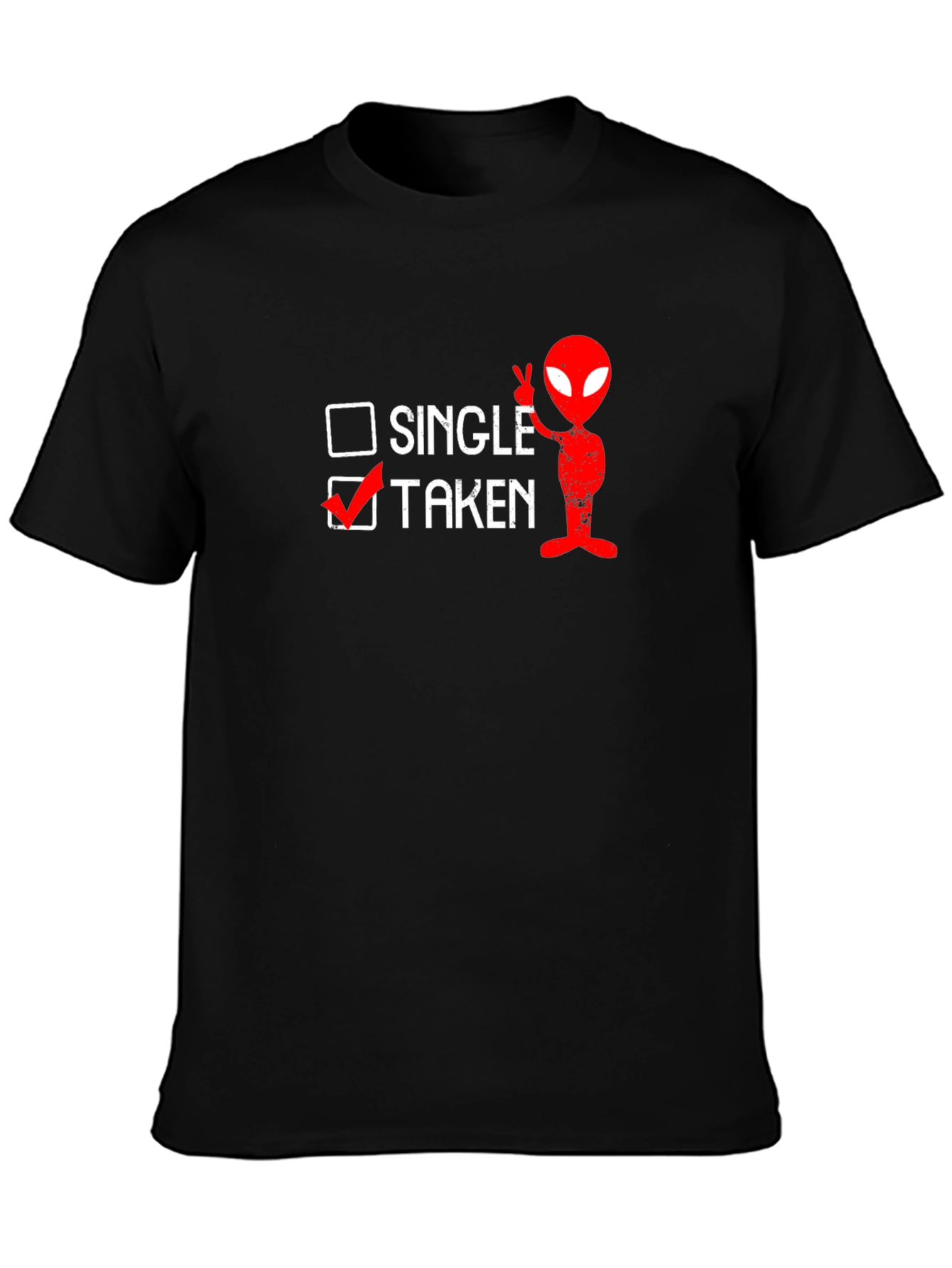 Funny Taken Alien Graphic T-Shirt