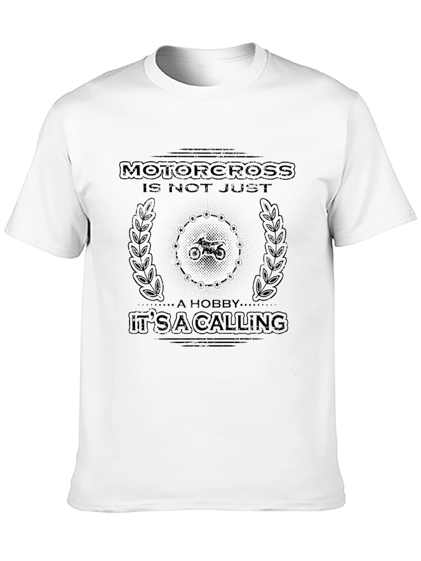 Motocross Calling Black Graphic T-Shirt