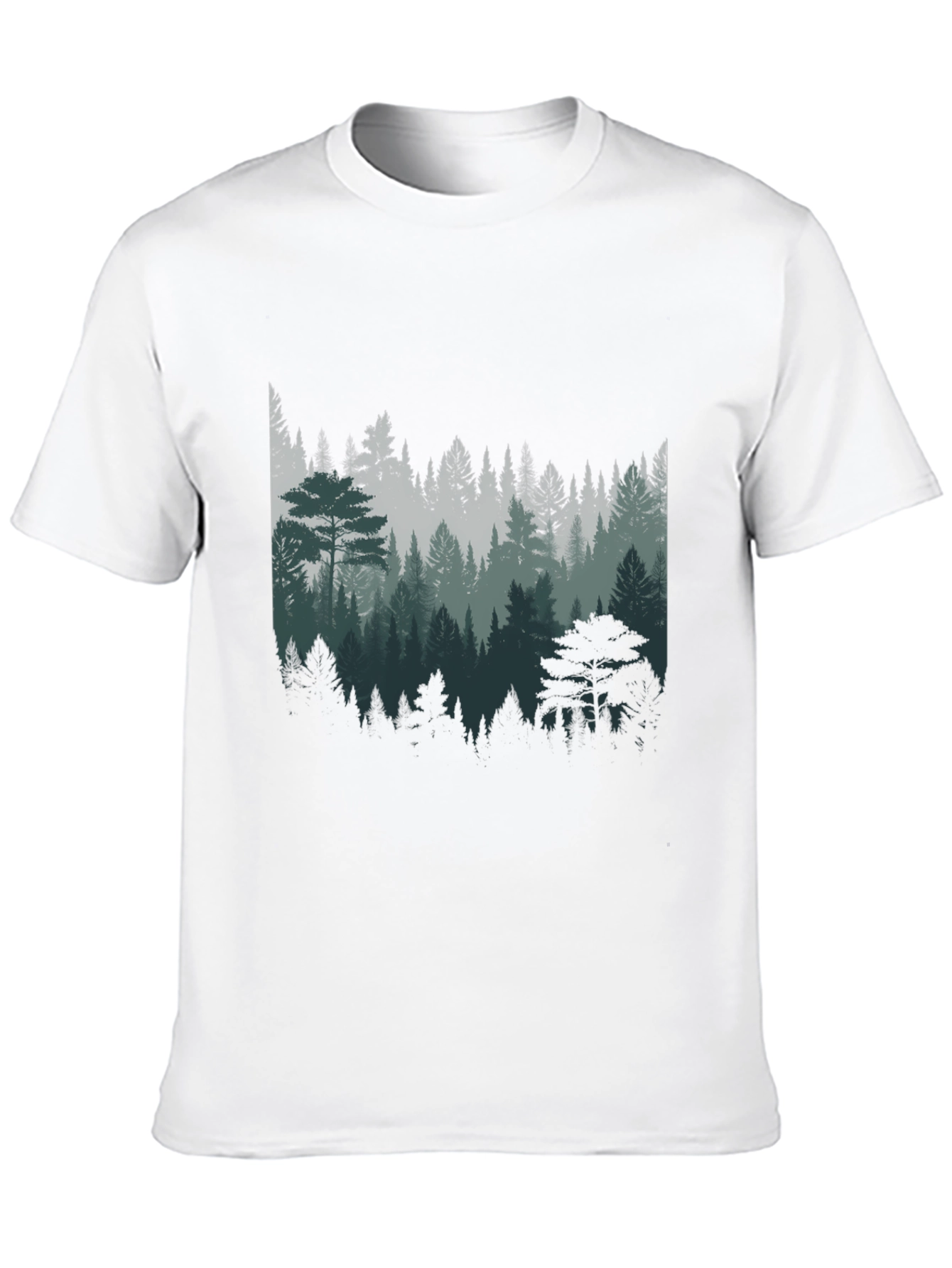 Forest Graphic Print T-Shirt - Nature Lover Tee