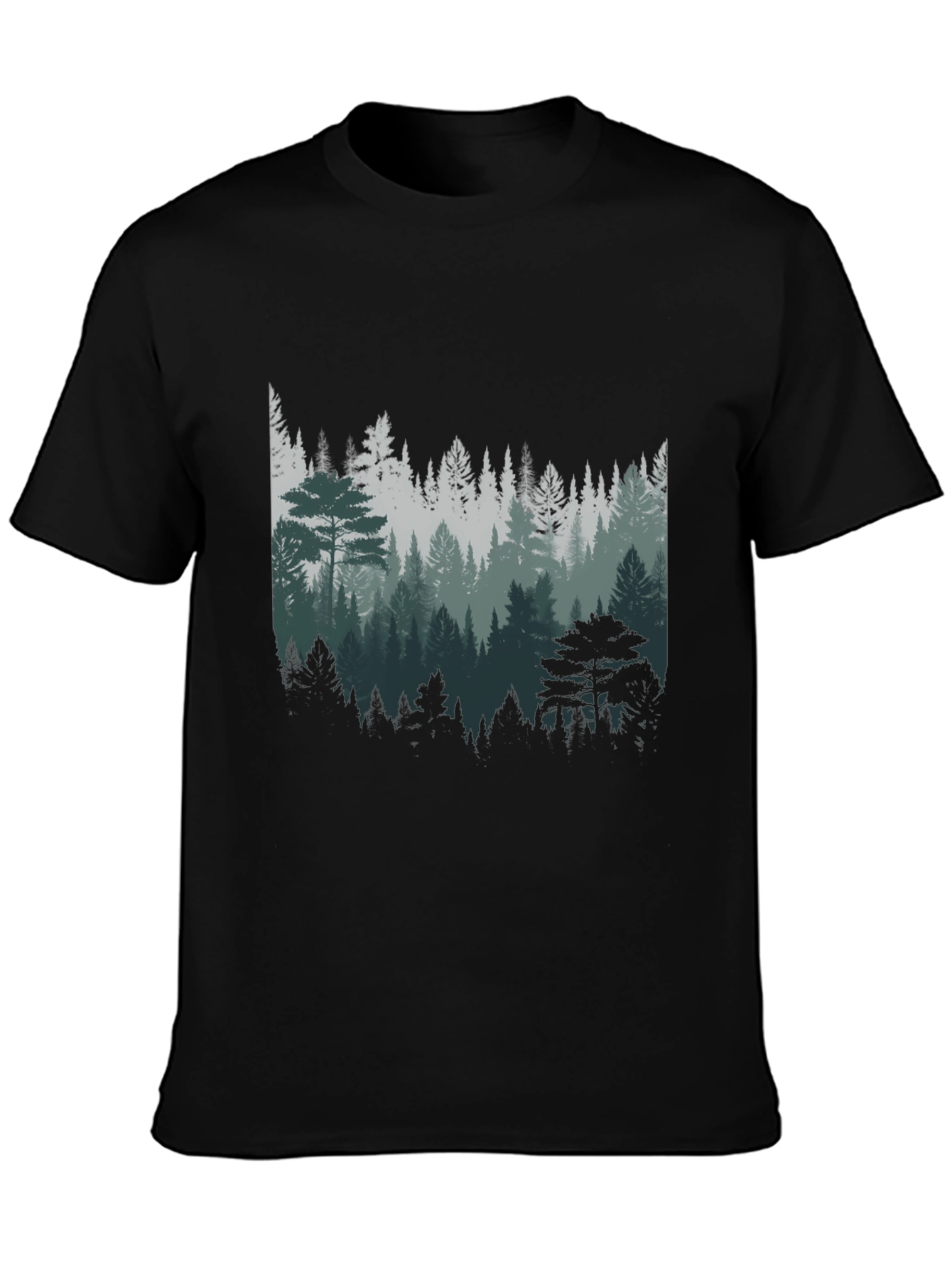 Forest Graphic Print T-Shirt - Nature Lover Tee