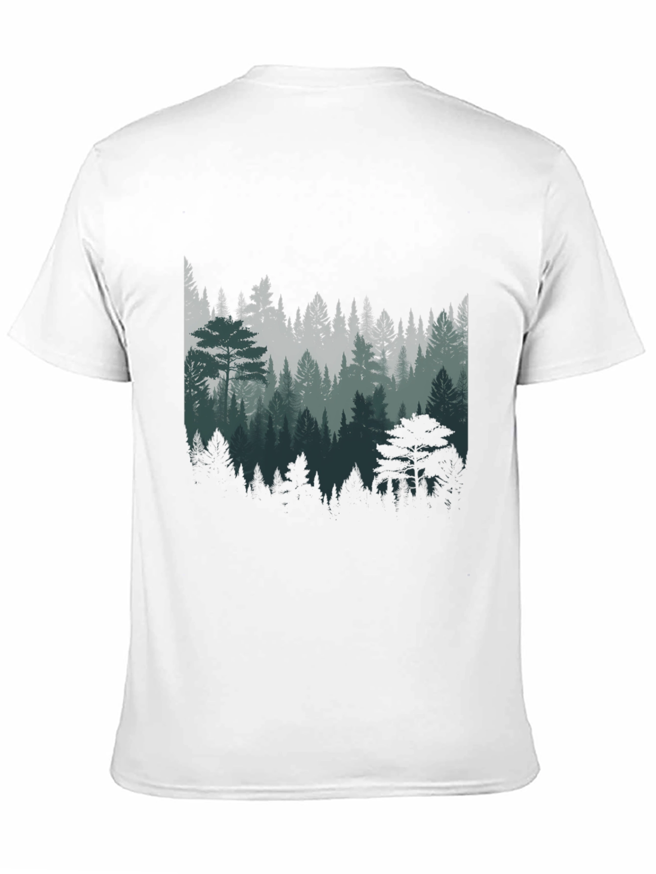 Forest Graphic Print T-Shirt - Nature Lover Tee