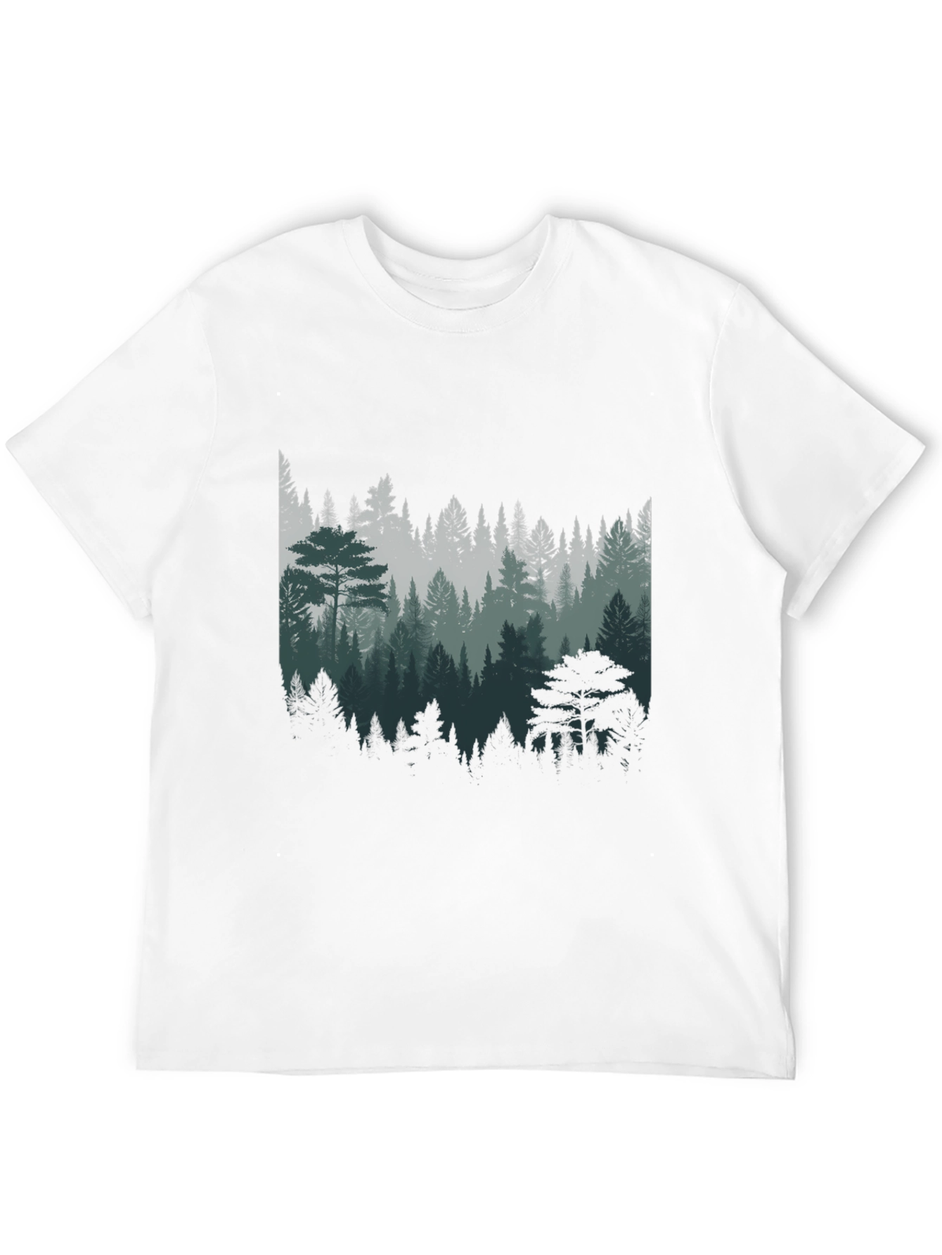 Forest Graphic Print T-Shirt - Nature Lover Tee