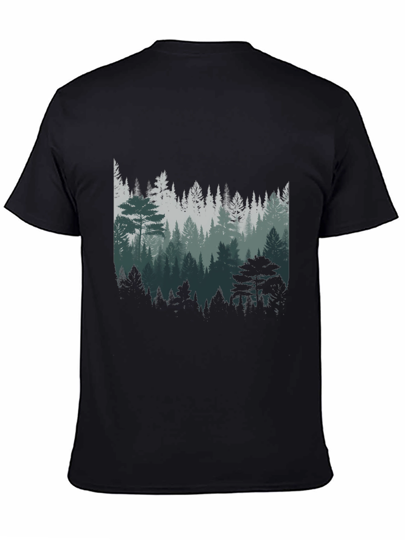 Forest Graphic Print T-Shirt - Nature Lover Tee