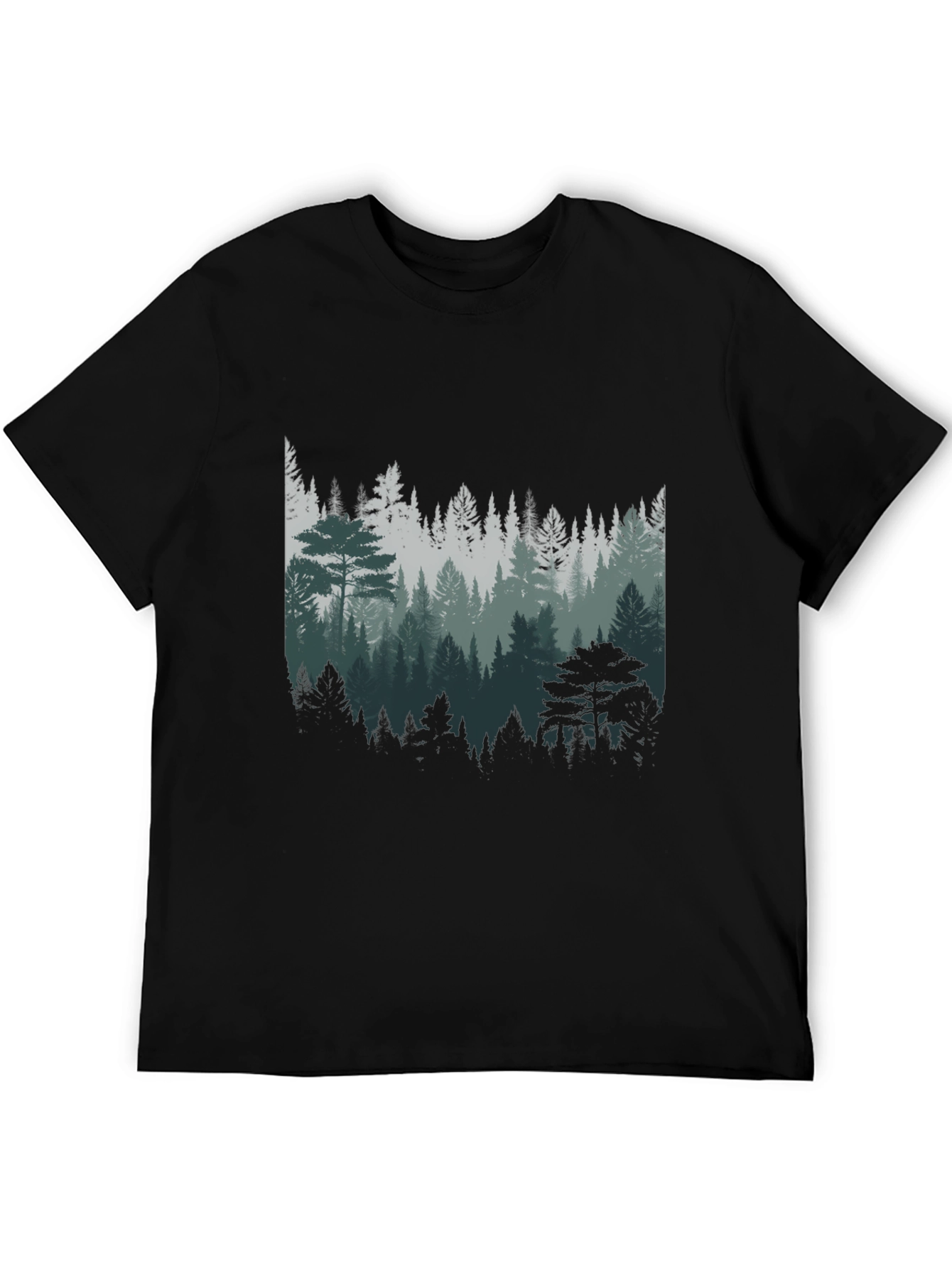 Forest Graphic Print T-Shirt - Nature Lover Tee