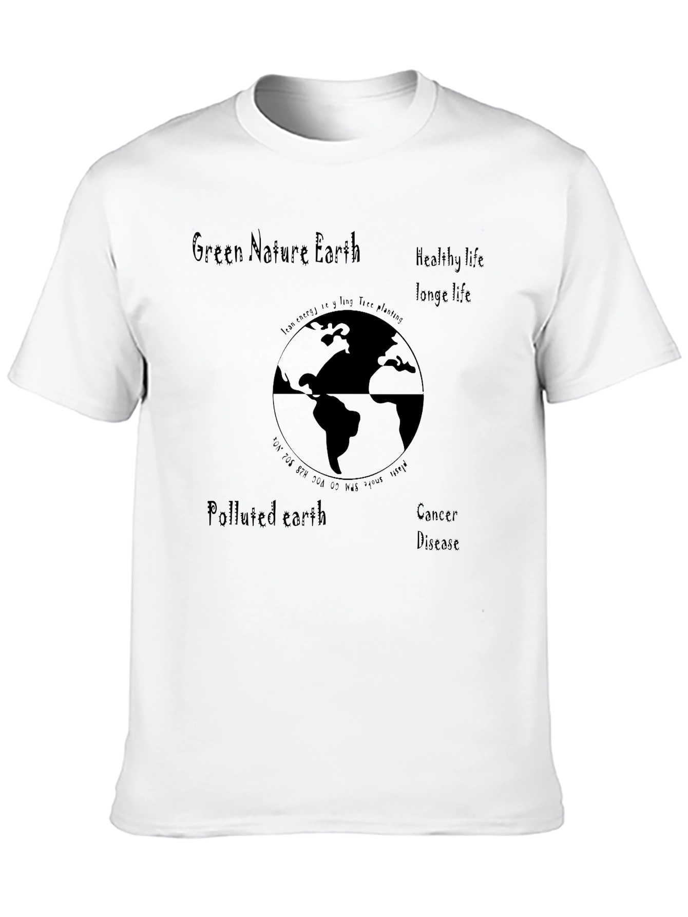 Eco-Friendly Earth Graphic T-Shirt